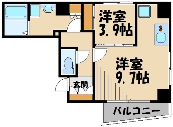 シエルトゥールロジュマンの物件間取画像